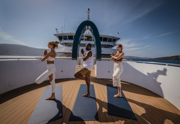 Yoga on Swan Hellenic ship